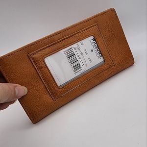 Wilson's leather checkbook card holder NWT vintage